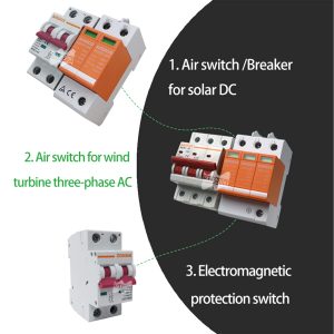 MARS ROCK Lighting Protection Wind Solar Hybrid Power Control Box PV DC Combiner AC Distribution Box for Wind Solar Power System with DC AC SPD Surge Protection Arrester (3000W150-80SPD-X)