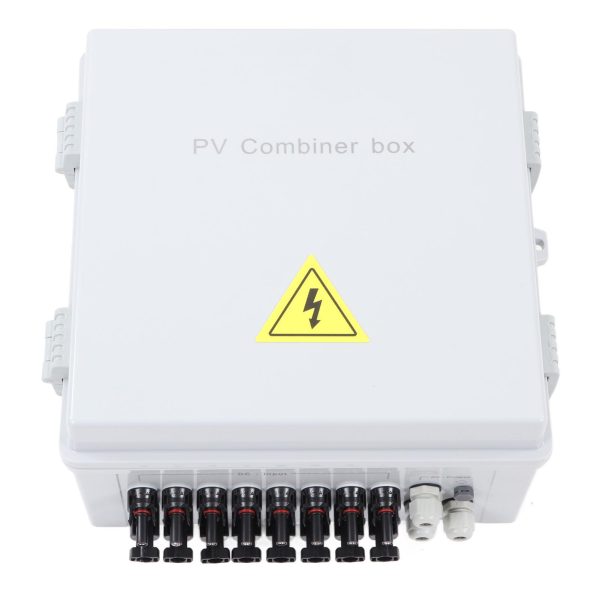 PV Combiner Box, 8 String Solar Combiner Box, DC Circuit Breaker and 10A Rated , for On Off Grid Solar Panel System