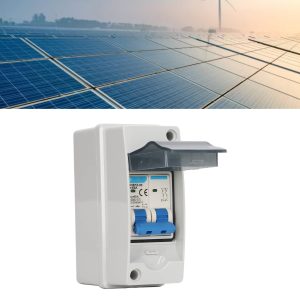 63A 1000V PV Solar DC Disconnect Switch IP65 Waterproof Photovoltaic Isolator DC Miniature Circuit Breaker Combiner Box Overvoltage for Households RVs Outdoor Use