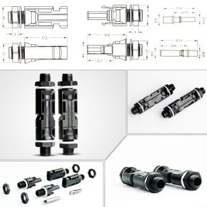 BAYM Solar Panel Cable Connector 30A 45A Panel Solar Wire Connector PV System Waterproof Combiner Box Inverter(30A 20P)