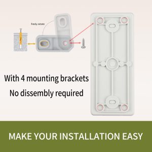 SHHEMU DC500V Solar Disconnect Switch IP65 Waterproof Outdoor Solar Breaker with Din Rail Enclosure MCB 2P Small Circuit Combiner Box with Wall Mounting Brackets