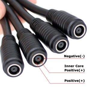 JYFT DC8mm/DC7909 to High Power Port Anderson 4X Combiner Cable for Four Solar Panel to RV Automotive Marine Portable Power Station