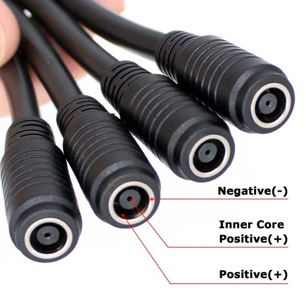 JYFT DC8mm/DC7909 to High Power Port Anderson 4X Combiner Cable for Four Solar Panel to RV Automotive Marine Portable Power Station